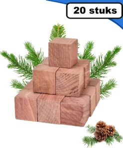 Summer Spark Mottenballen 20 Kubussen - Cederhout Tegen Motten - Motten Bestrijden - Mottenval