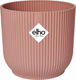 Elho Vibes Fold Rond 25 - Bloempot Voor Binnen - Ø 25.0 X H 23.0 Cm - Delicaat Roze