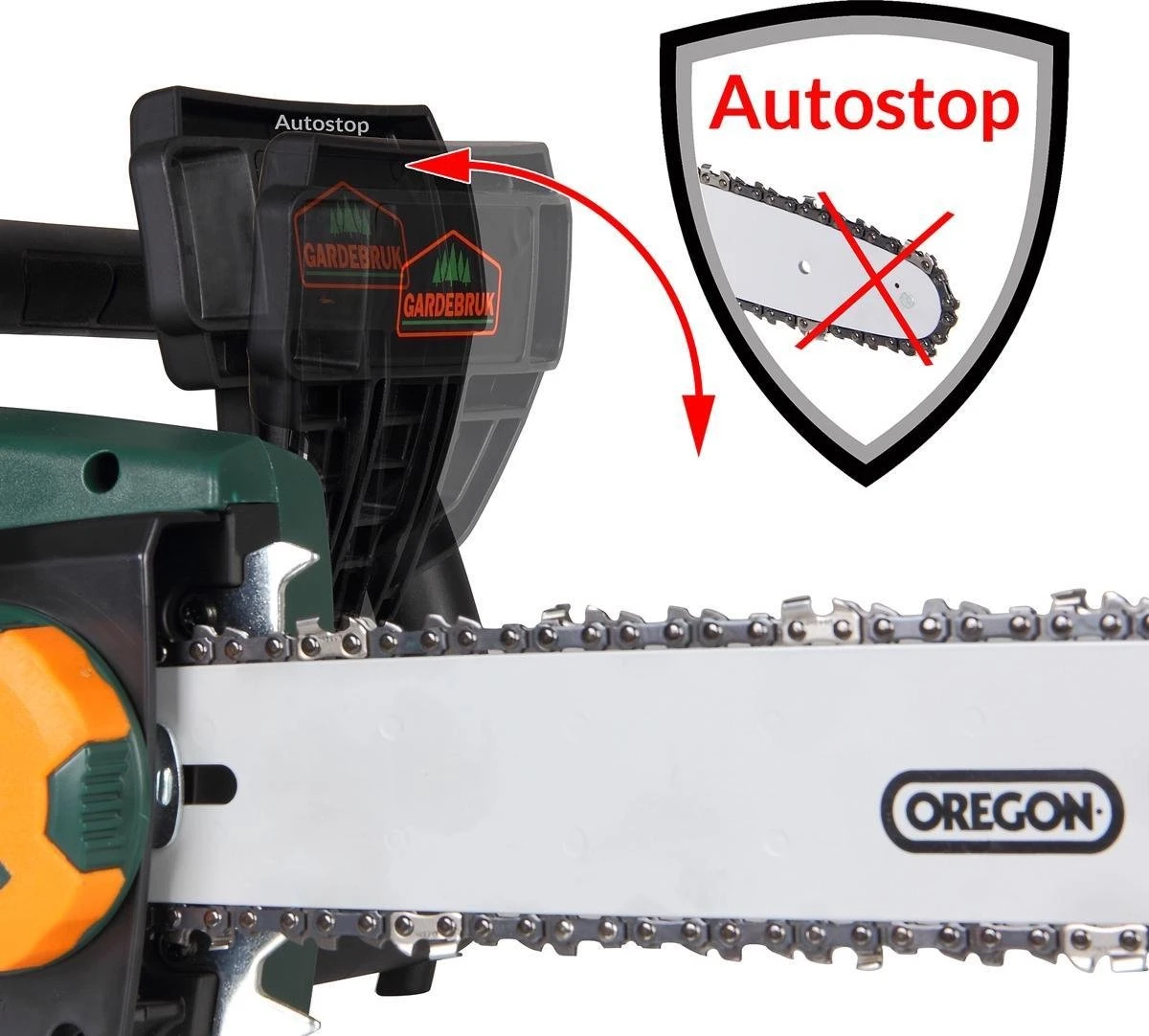 Merkloos Gardebruk Elektrische Kettingzaag 2800 Watt - 46cm Snijlengte - Afbeelding 3