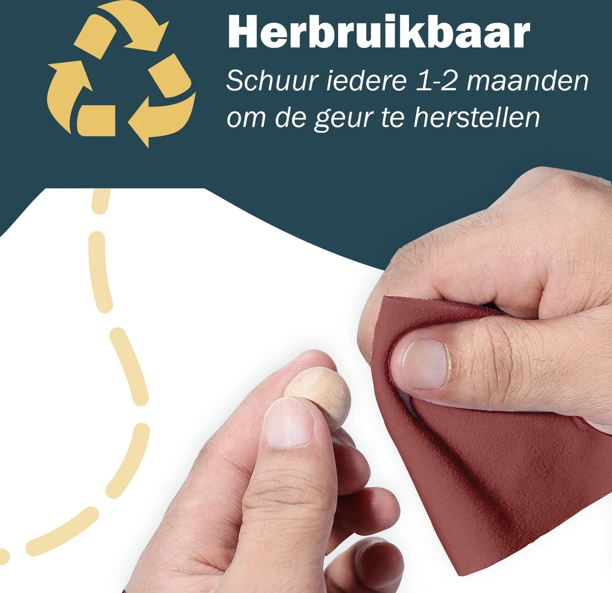 Bloomin Mottenballen - 40 Stuks + 2x Schuurpapier - Cederhout Tegen Motten - Mottenval - Motten Bestrijden - Anti Motten - Afbeelding 4