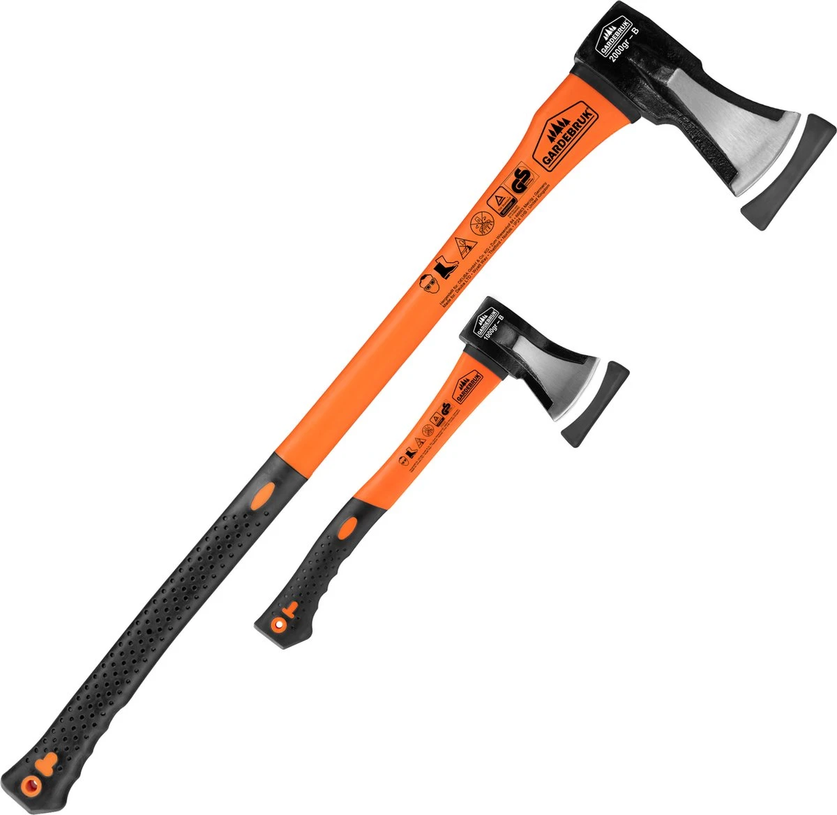 Merkloos Kliefhamer 3kg En Hakbijl 37cm Met Fiber Steel - Set Van 2 Stuks