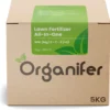 Gazonmest All-In-One (5Kg - Voor 100m2) Voor Een Diepgroen Sterk Gazon Zonder Mos En Onkruid - Complete Meststof Met Kalk En Grasversterker - Organifer