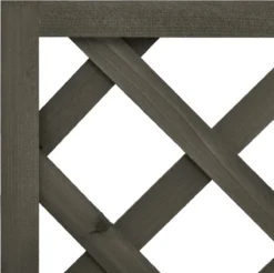 VidaXL Latwerkplantenbak 50x25x90 Cm Massief Vurenhout Grijs