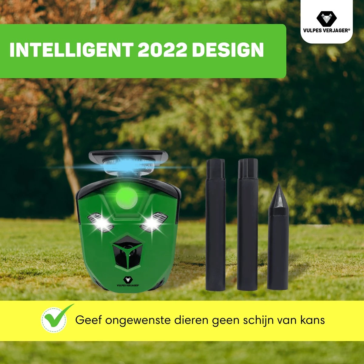 Vulpes Verjager® Ultrasone Kattenverjager Op Zonneenergie - Kattenschrik - Marterverjager - Waterdicht, 360° Bescherming & 20m Bereik - Afweermiddel Voor Vogels, Katten, Muizen Etc. - Afbeelding 11