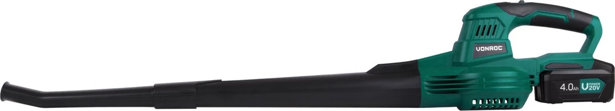 VONROC Accu Bladblazer – VPower 20V – 2 Standen – Max. Blaassnelheid 190km/u – Incl. 4.0Ah Accu En Sneloplader - Afbeelding 5