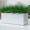 Langwerpige Witte Bloempot Van Naturn Living | Plantenbak | Bloempotten Voor Binnen En Buiten | Wit