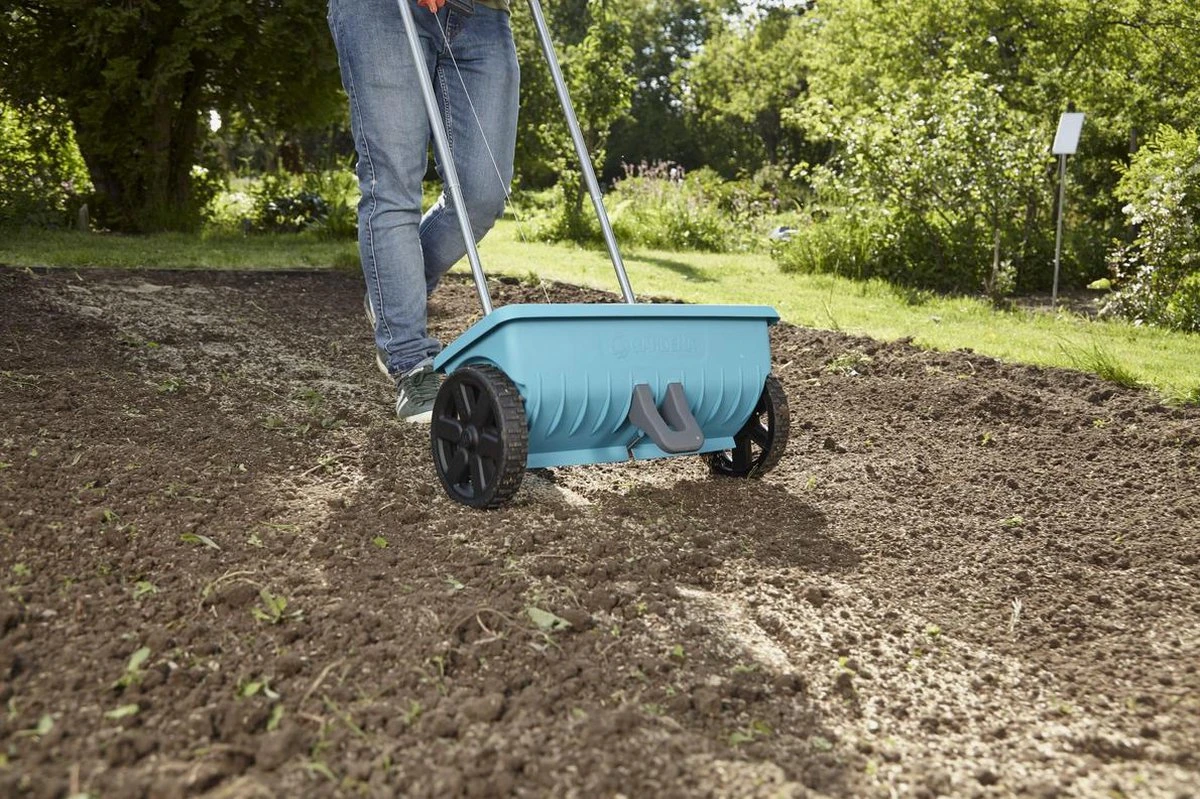 GARDENA - Strooiwagen L - Strooikar - 400m2 - 12.5 Liter - Afbeelding 10
