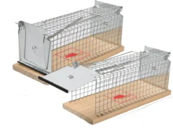 Set Van 2 Diervriendelijke Muizenval "Gabbia" - Inloopval - Muizenkooi - Ongedierteval - Ongediertebestrijding