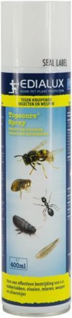 Merkloos Spuitbus Kruipende Insecten Spray - 400ml - Zeer Effectief Tegen Tegen Kakkerlakken, Vlooien, Mieren, Wespen, En Zilvervisjes