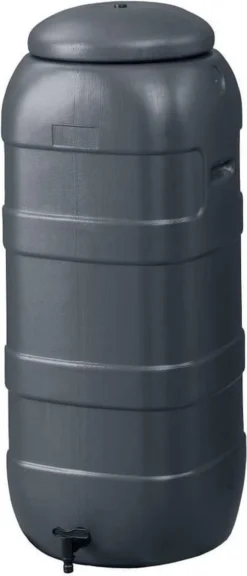 Harcostar Rainsaver Regenton 100 Liter | Plastic Regenwaterton Antraciet