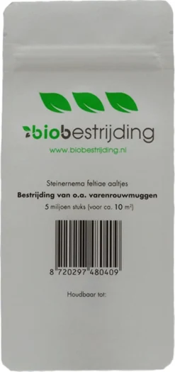 Rouwvliegjes Voordelig Bestrijden - 10m² Met Aaltjes Of Circa 20 Kamerplanten - Aaltjes Tegen Rouwvliegjes - Biologisch Bestrijden Van Rouwvliegen - Bestrijd Poppen Van Trips, Larven Van Taxuskever, Fruitmot - 5 Miljoen Aaltjes