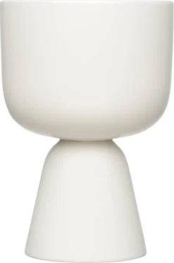 Iittala Nappula - Bloempot - Bloempotten Voor Binnen En Buiten - Plantenpotten - Wit - 230 X 155 Mm - 1 Stuk
