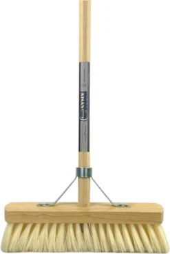 Synx Tools Binnenbezem Fibersoft - Zachte Bezems - Kamerveger - Veger / Zachte Besem - Incl. Steel 140cm - Binnen Bezem