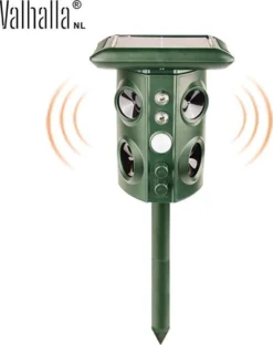 Valhalla NL - Kattenverjager - Ongedierte Verjager - Outdoor - Kunststof - Groen - 16x13x11 Cm