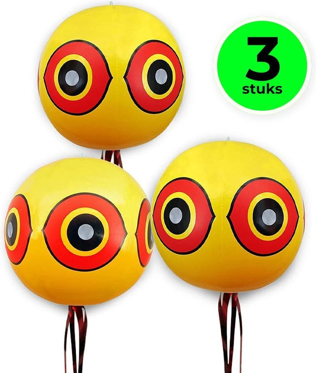 Merkloos Vogelverschrikker Pro - 3 Stuks - Reigerverschrikker Pro - Reigerverjager - Reiger Afschrikken - Reigerverjager Pond Protector - Vogelverjager - Duivenverjager - Vogelverschrikker