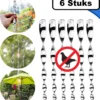 Summer Spark Vogel Afschrik Spiraalstaaf 6 Stuks - Duivenverjager - Holografisch Vogelverjager - Vogelverschrikker – Duivenwering – Alternatief Voor Duivenpinnen En Vogelnet
