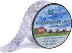 Nesto’s® Professionele Vogel Afschrik Lint - 80 Meter - Holografische Vogelverschrikker Voor Duiven - Diervriendelijke Vogelverjager - Vogel Afschrik Lint - Duivenverjager - Anti Vogels - Afschriktape - Reigerverjager - Reigerverschrikker