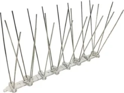 Merkloos Duivenpinnen Inclusief Bevestigingstape - Vogelpinnen - Meeuwenpinnen - 25 Centimeter Breed - Alle Ondergronden